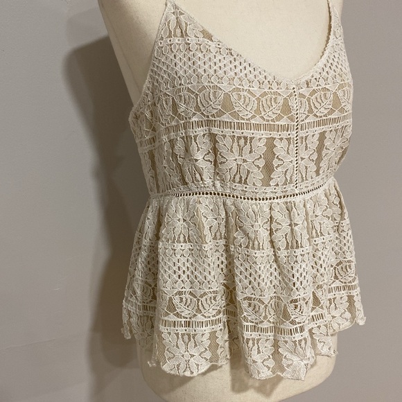 All Saints Natalia Peplum Tank Top - Picture 4 of 7